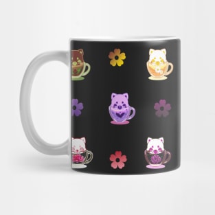 Set Kawaii Tea Drinks Stickers Mug